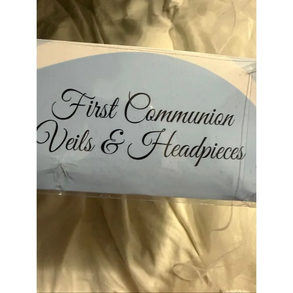 First communion hairpiece and veil